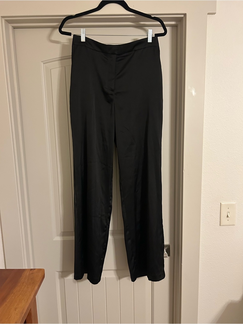 Rachel Zoe Satin Wide-Leg Trousers Dress Pants Size 8